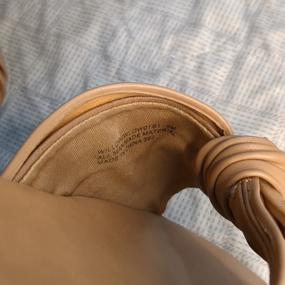 Steve Madden Willow Knot Slide Sandals In Nude - Picture 15 of 16